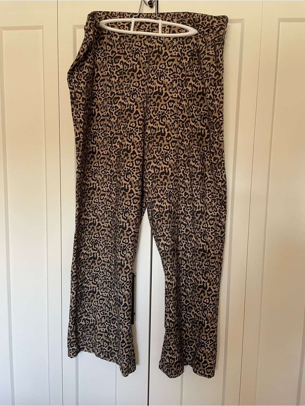 Joe Fresh Leopard Print Wide-Leg Pull On Pants